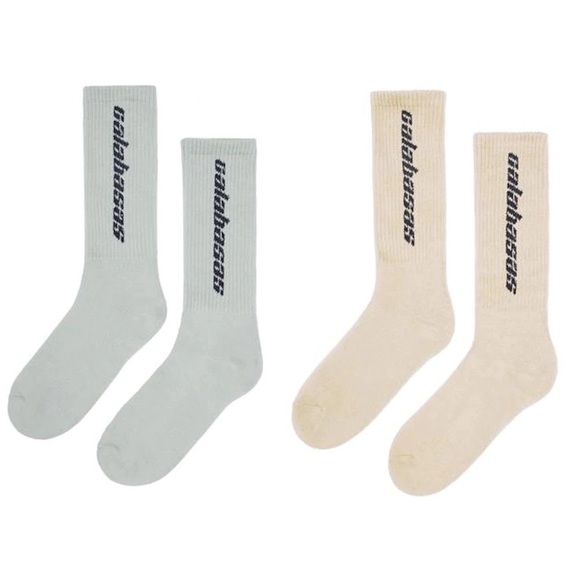 adidas Other - 🆕 Adidas YZY Set 2 pairs Tan &  Gray Calabasas Socks mens unisex